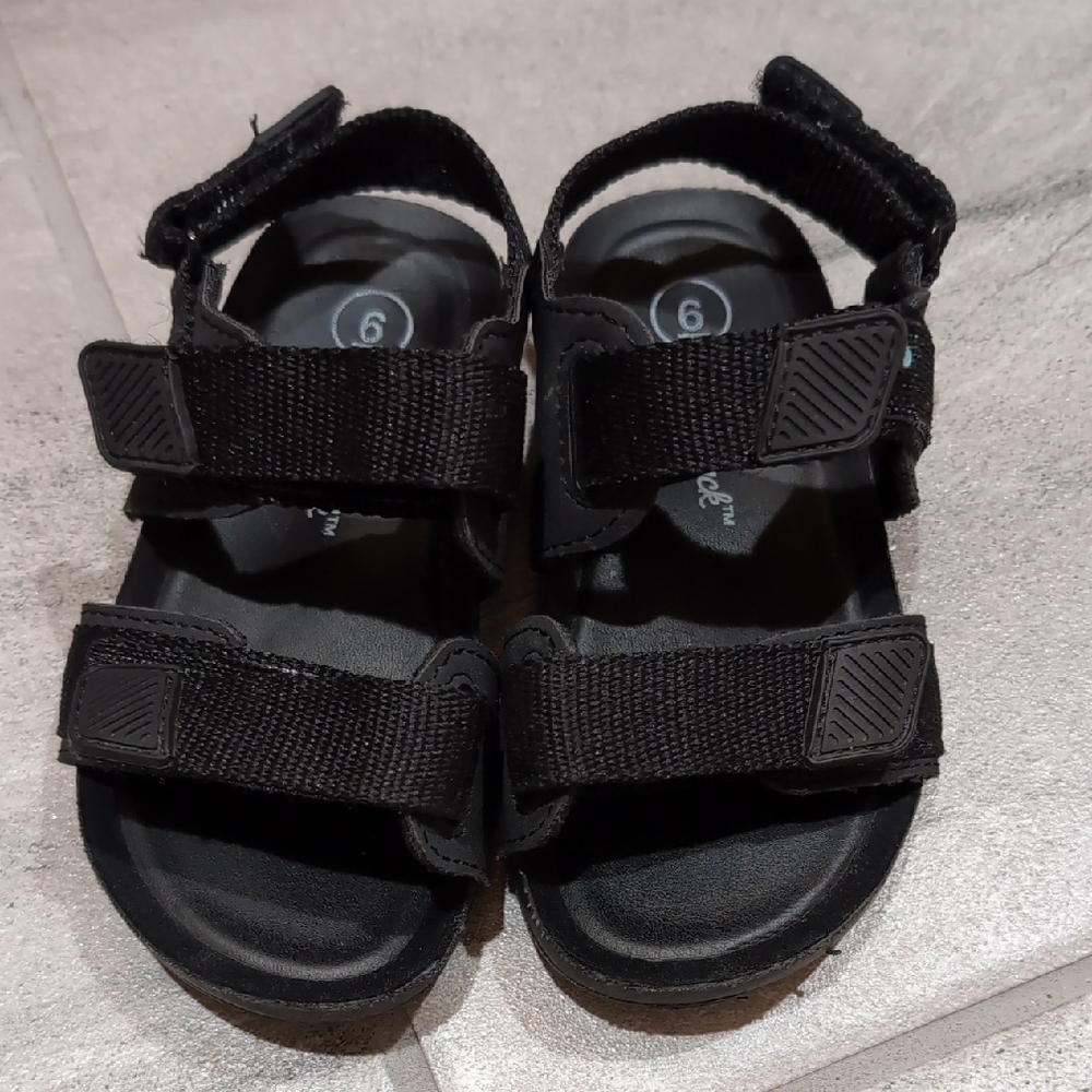 Cat & Jack Black Toddler Size 6 Sandals